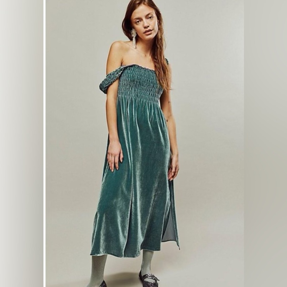 FREE PEOPLE NWT CAMILLE MIIDI DRESS - Picture 1 of 10